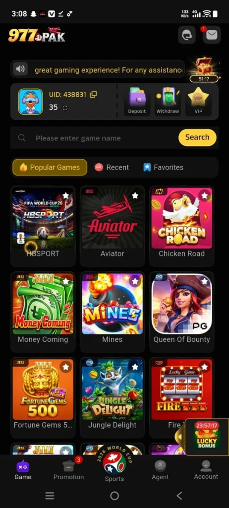 977pak Game APP Download